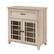 Left. Walker Edison - 32” Classic Detailed Double Door Accent Cabinet - White oak.