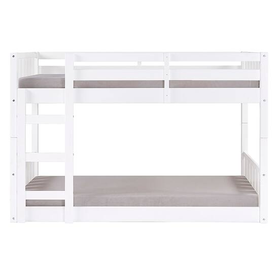 Walker Edison Contemporary Twin over Twin Stackable Solid Wood