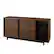 Left. Walker Edison - 60” Contemporary 2 Door Glass Shelf Sideboard - Dark walnut.
