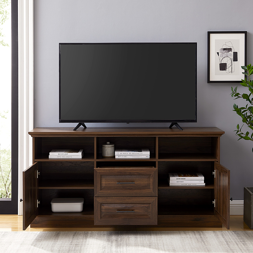 Best Buy: Walker Edison 58” Classic 2-Drawer TV Stand for TVs up to 65 ...