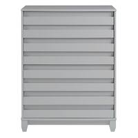 Walker Edison - 40" Contemporary 4-Drawer Solid Wood Dresser - Gray - Front_Zoom