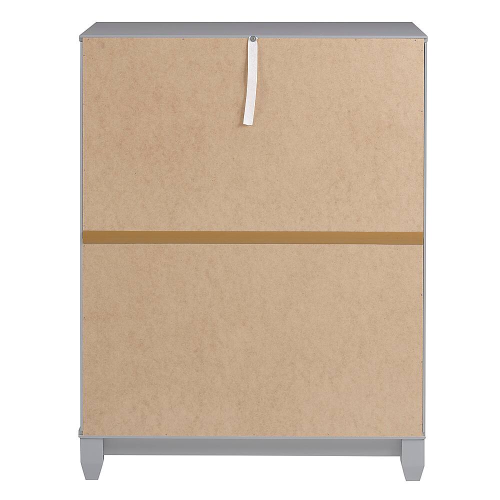 Alt View 12. Walker Edison - 40" Contemporary 4-Drawer Solid Wood Dresser - Grey.