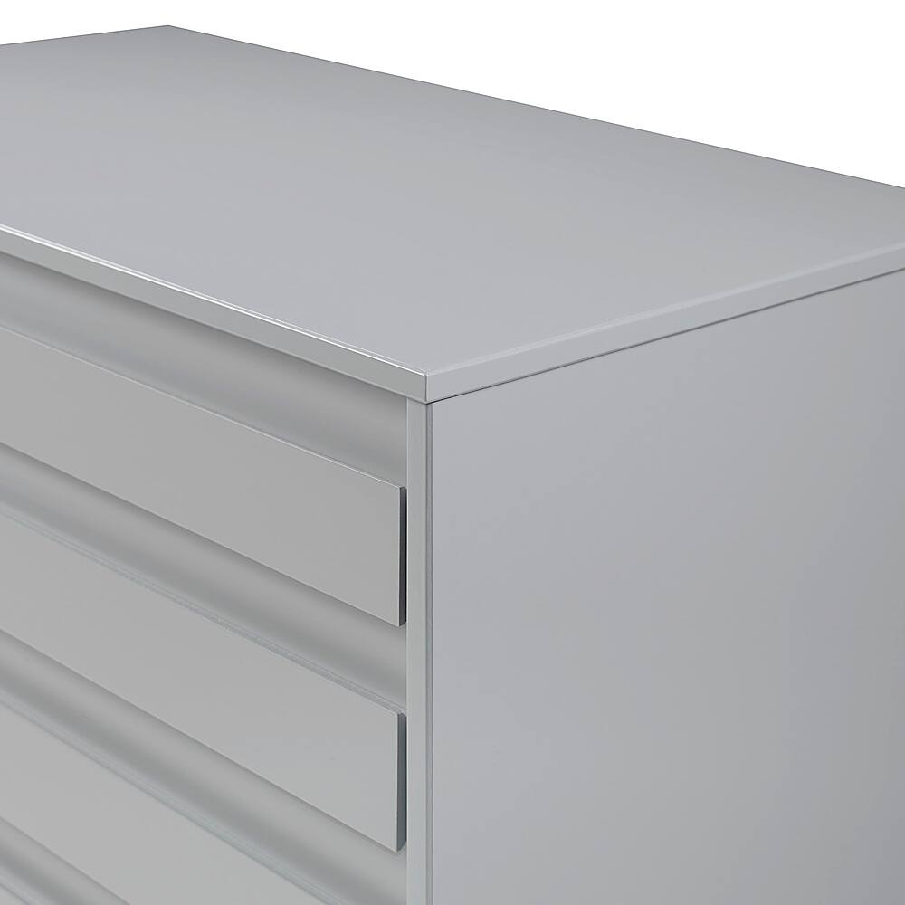 Alt View 13. Walker Edison - 40" Contemporary 4-Drawer Solid Wood Dresser - Grey.