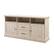 Left. Walker Edison - 58” Classic 2-Drawer TV Stand for TVs up to 65” - Birch.