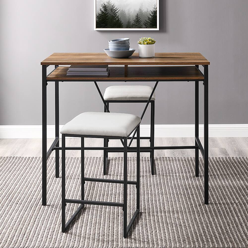 Best Buy Walker Edison 3Piece Counter Height Dining Table with Stools