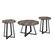 Angle. Walker Edison - Urban 3 Piece Metal Coffee and Side Table Set - Grey Wash.