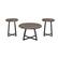 Front. Walker Edison - Urban 3 Piece Metal Coffee and Side Table Set - Grey Wash.