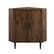 Front. Walker Edison - 30” Contemporary 2-Door Corner Accent Cabinet - Dark Walnut.