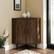 Alt View 13. Walker Edison - 30” Contemporary 2-Door Corner Accent Cabinet - Dark Walnut.