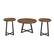 Alt View 11. Walker Edison - Urban 3 Piece Metal Coffee and Side Table Set - Rustic Oak.
