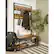 Alt View 13. Walker Edison - 40" Industrial Wood Hall Tree - Rustic Oak.