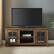 Alt View 11. Walker Edison - 58” Farmhouse 2 Door TV Stand for TVs up to 65” - Rustic Oak.