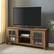 Alt View 13. Walker Edison - 58” Farmhouse 2 Door TV Stand for TVs up to 65” - Rustic Oak.