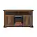 Front. Walker Edison - Groove Two Door Farmhouse Fireplace Corner TV Stand for Most TVs up to 60" - Rustic Oak.