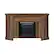 Alt View 2. Walker Edison - Groove Two Door Farmhouse Fireplace Corner TV Stand for Most TVs up to 60" - Rustic Oak.
