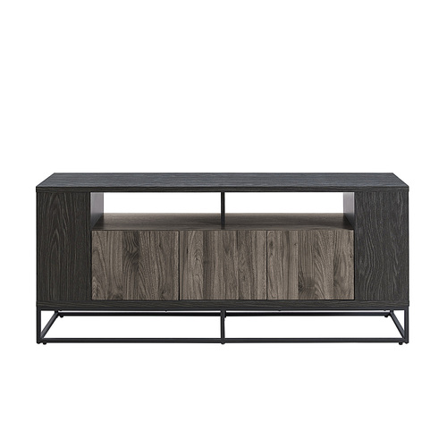 Walker Edison - 58” Contemporary 3-Door TV Stand for TVs up to 65” - Slate grey/Graphite
