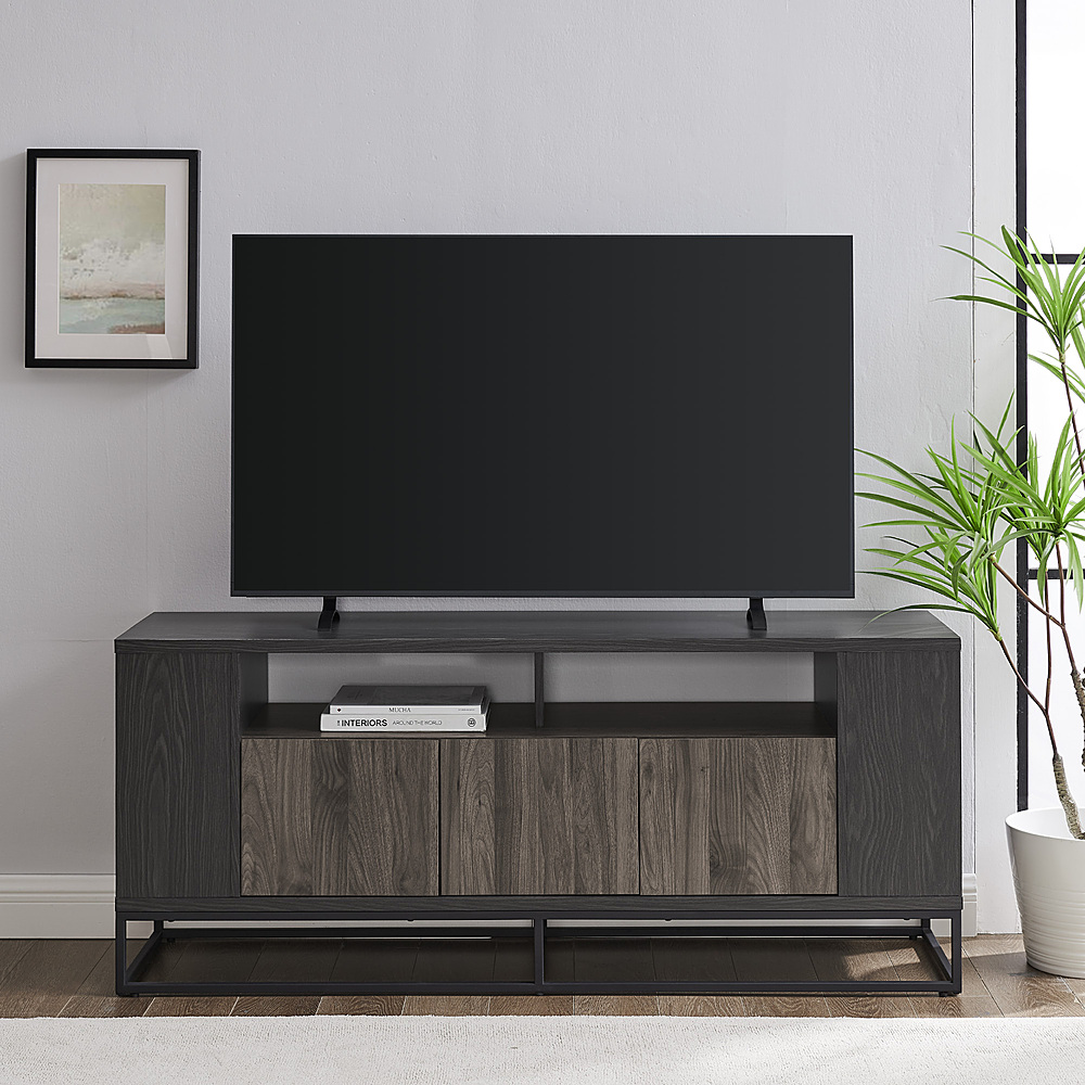 Best Buy: Walker Edison 58” Contemporary 3-Door TV Stand for TVs 