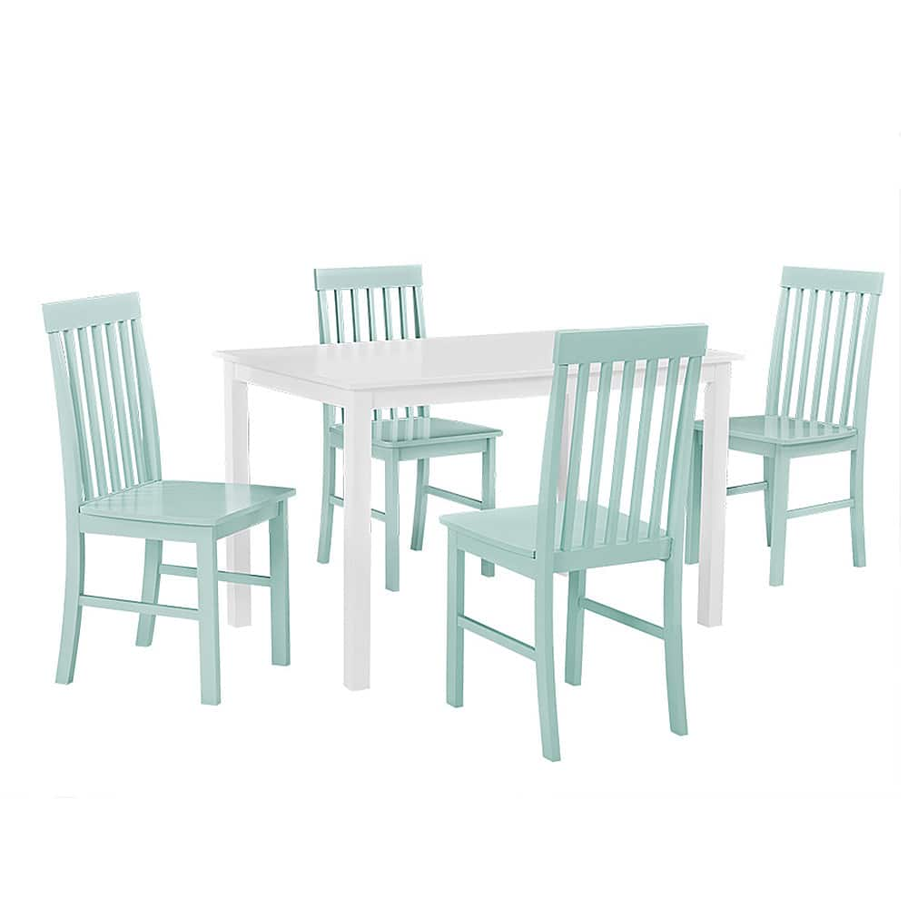 Angle View: Walker Edison - 5-Piece Modern Dining Set - Green