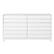 Front. Walker Edison - 60” Contemporary 6 Grooved Drawer Wood Dresser - White.
