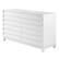 Left. Walker Edison - 60” Contemporary 6 Grooved Drawer Wood Dresser - White.