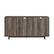 Alt View 11. Walker Edison - 60” Contemporary 2 Door Glass Shelf Sideboard - Grey wash.
