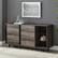Alt View 14. Walker Edison - 60” Contemporary 2 Door Glass Shelf Sideboard - Grey wash.
