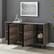 Alt View 15. Walker Edison - 60” Contemporary 2 Door Glass Shelf Sideboard - Grey wash.