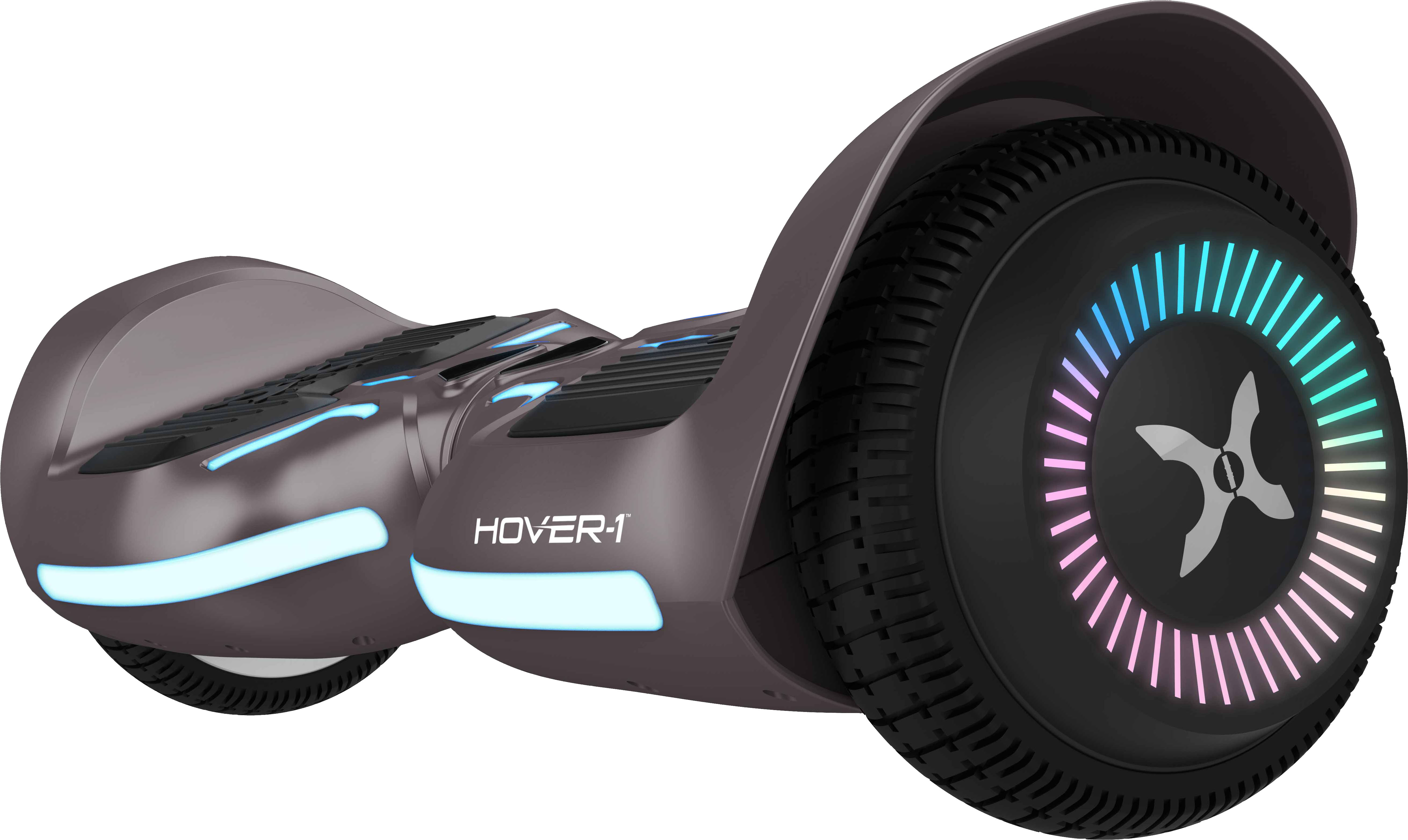 Angle View: Hover-1 - Ranger Electric Self-Balancing Scooter w/6 mi Max Range & 7 mph Max Speed- Premium Bluetooth Speaker - Gray