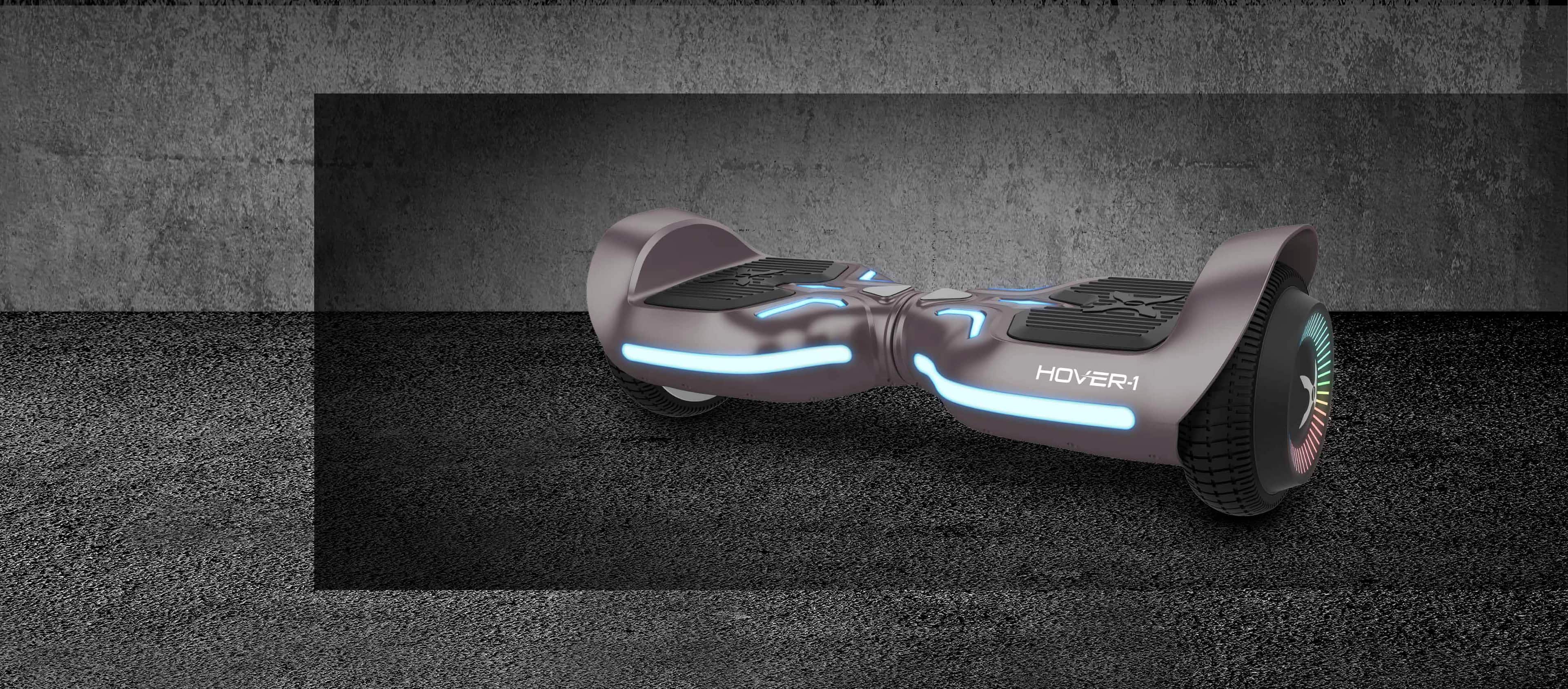 Alt View 13. Hover-1 - Ranger Electric Self-Balancing Scooter w/6 mi Max Range & 7 mph Max Speed- Premium Bluetooth Speaker - Gray.