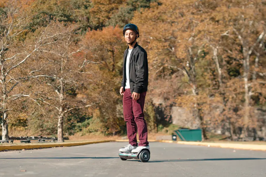 Alt View 20. Hover-1 - Ranger Electric Self-Balancing Scooter w/6 mi Max Range & 7 mph Max Speed- Premium Bluetooth Speaker - Gray.