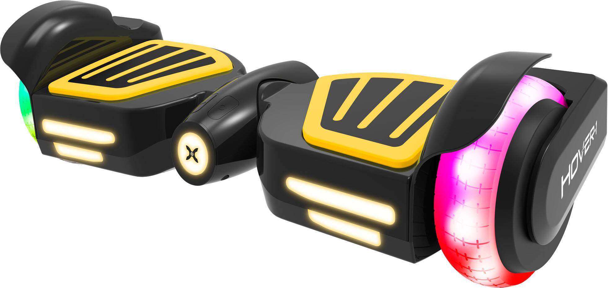 Angle. Hover-1 - Ranger Plus Electric Self-Balancing Scooter w/9 mi Max Range & 9 mph Max Speed- Premium Bluetooth Speaker - Yellow.