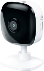 TP-Link - Kasa Smart 2K HD Indoor Home Security Camera, Motion Detection, Two-Way Audio, Night Vision, SD Card Storage - Black/White - Front_Zoom