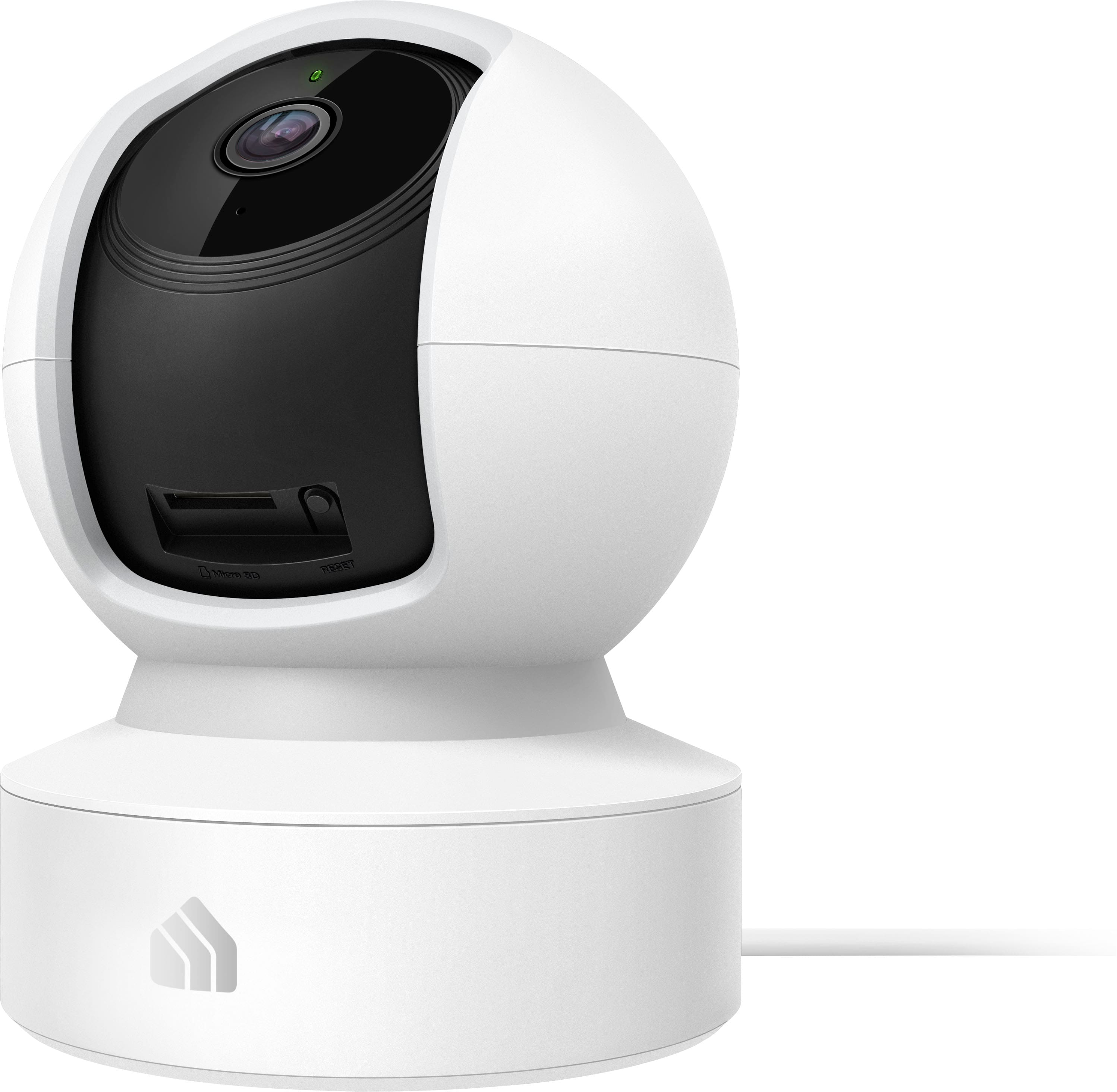 TP-Link - Kasa Spot Pan and Tilt Indoor 2K Wi-Fi Network Surveillance Camera - Black/White