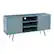 Alt View 3. SEI Furniture - Alsterson Media Stand w/ Storage - Mint and gold finish.