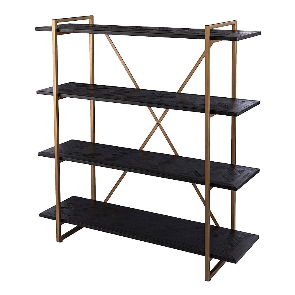 Best Buy SEI Furniture SEI Dessingham Reclaimed Wood Bookshelf Black