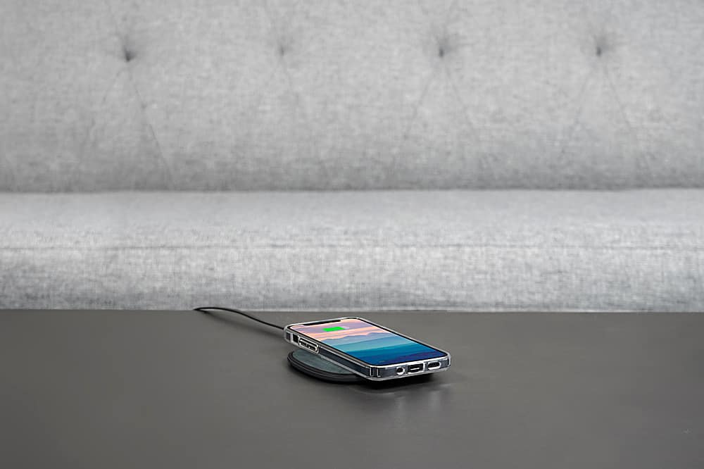 Alt View 17. Nimble - Apollo 15W Wireless Charging Pad for iPhone 17–12, Samsung S24/S23, AirPods Pro & more, USB-C Cable Included - Gray.