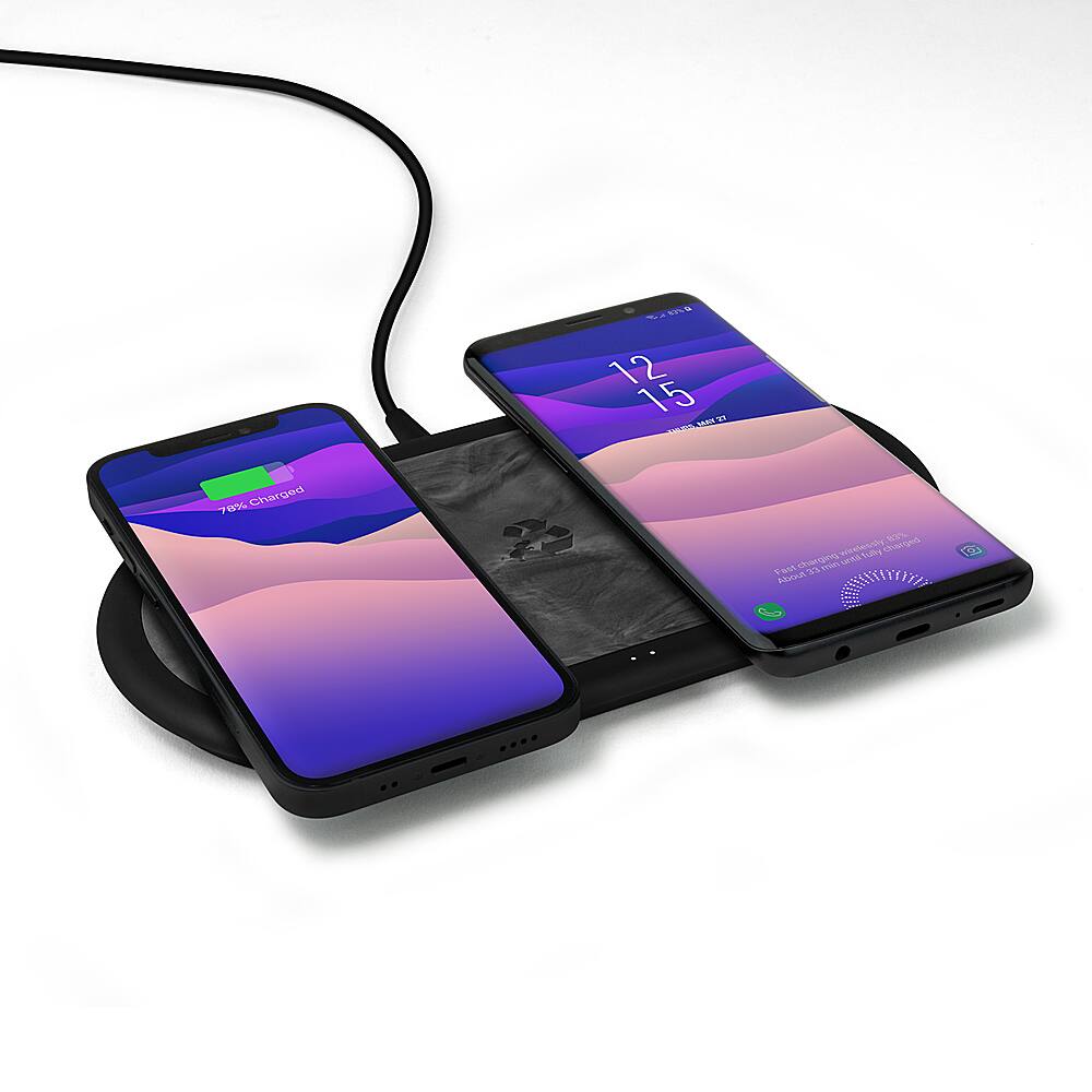 Alt View 14. Nimble - Eco-Friendly APOLLO Dual 15W Wireless Charge Pad - Gray.