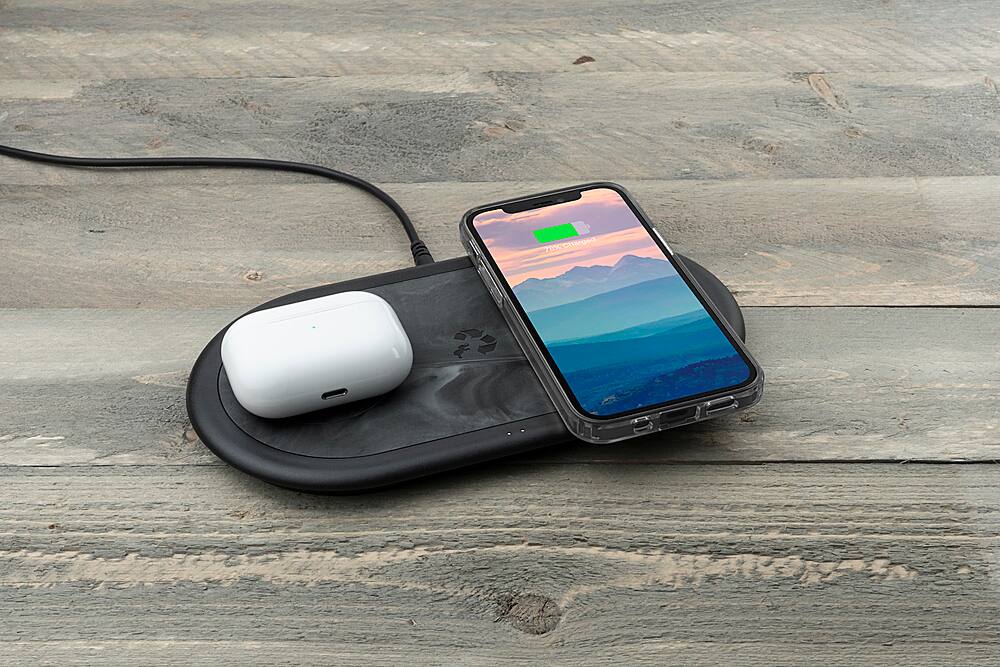 Alt View 15. Nimble - Eco-Friendly APOLLO Dual 15W Wireless Charge Pad - Gray.