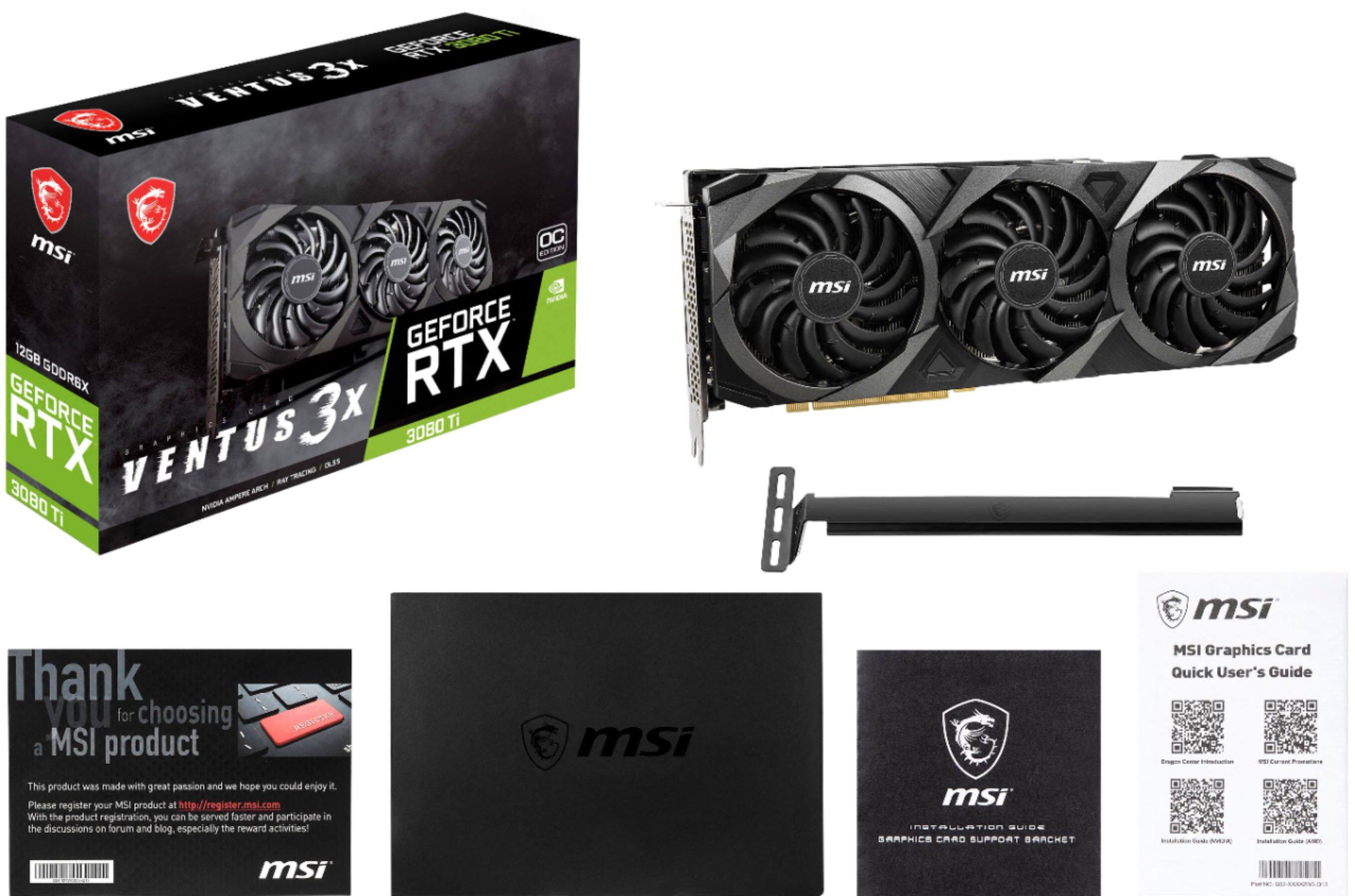 Best Buy: MSI NVIDIA GeForce RTX 3080 Ti Ventus 12GB OC GDDR6X PCI