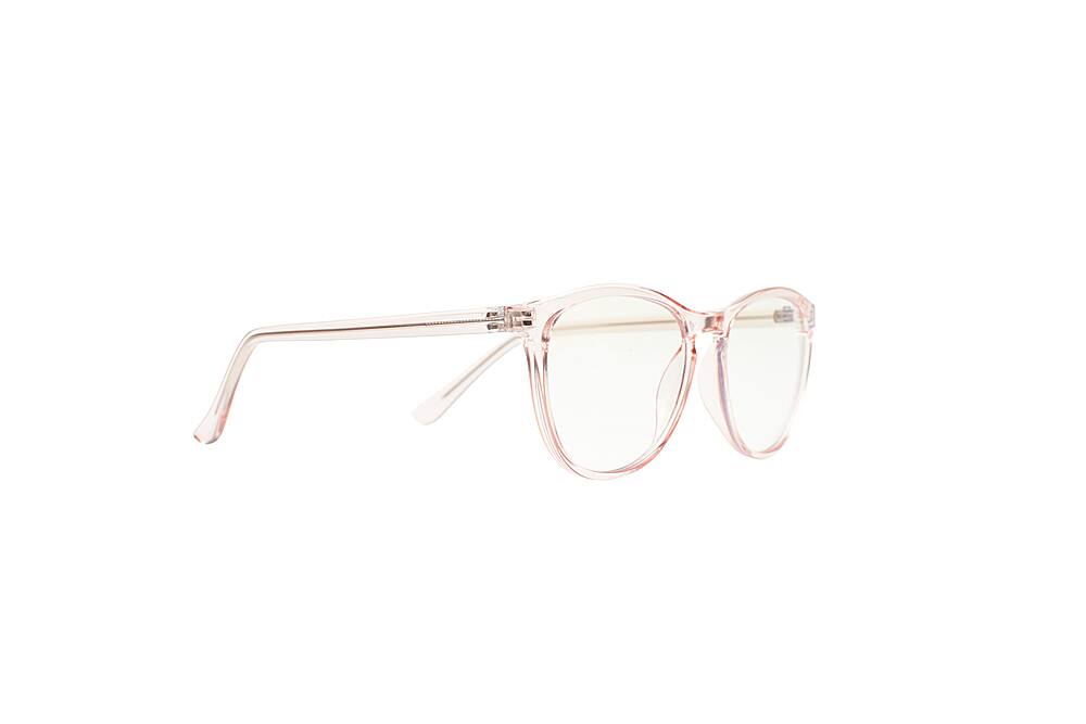 Angle. Wavebalance - Blue Light Reducing Computer and Device Glasses Fashion Blush "Jules", One Size - Blush.