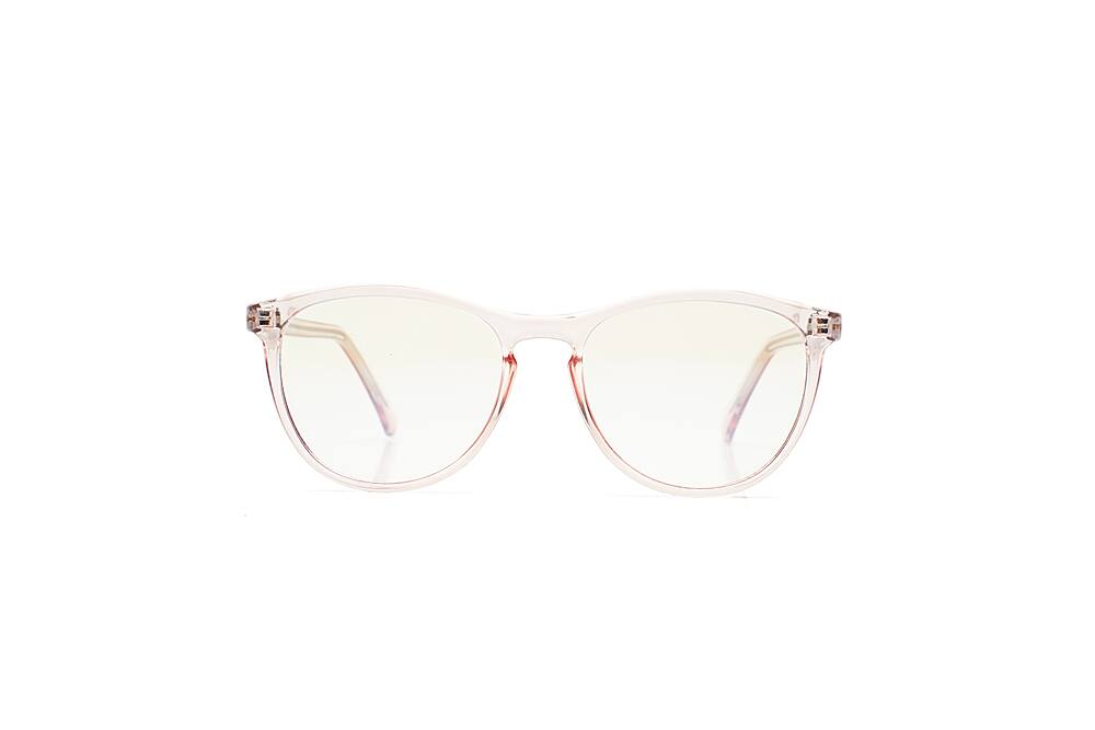 Front. Wavebalance - Blue Light Reducing Computer and Device Glasses Fashion Blush "Jules", One Size - Blush.