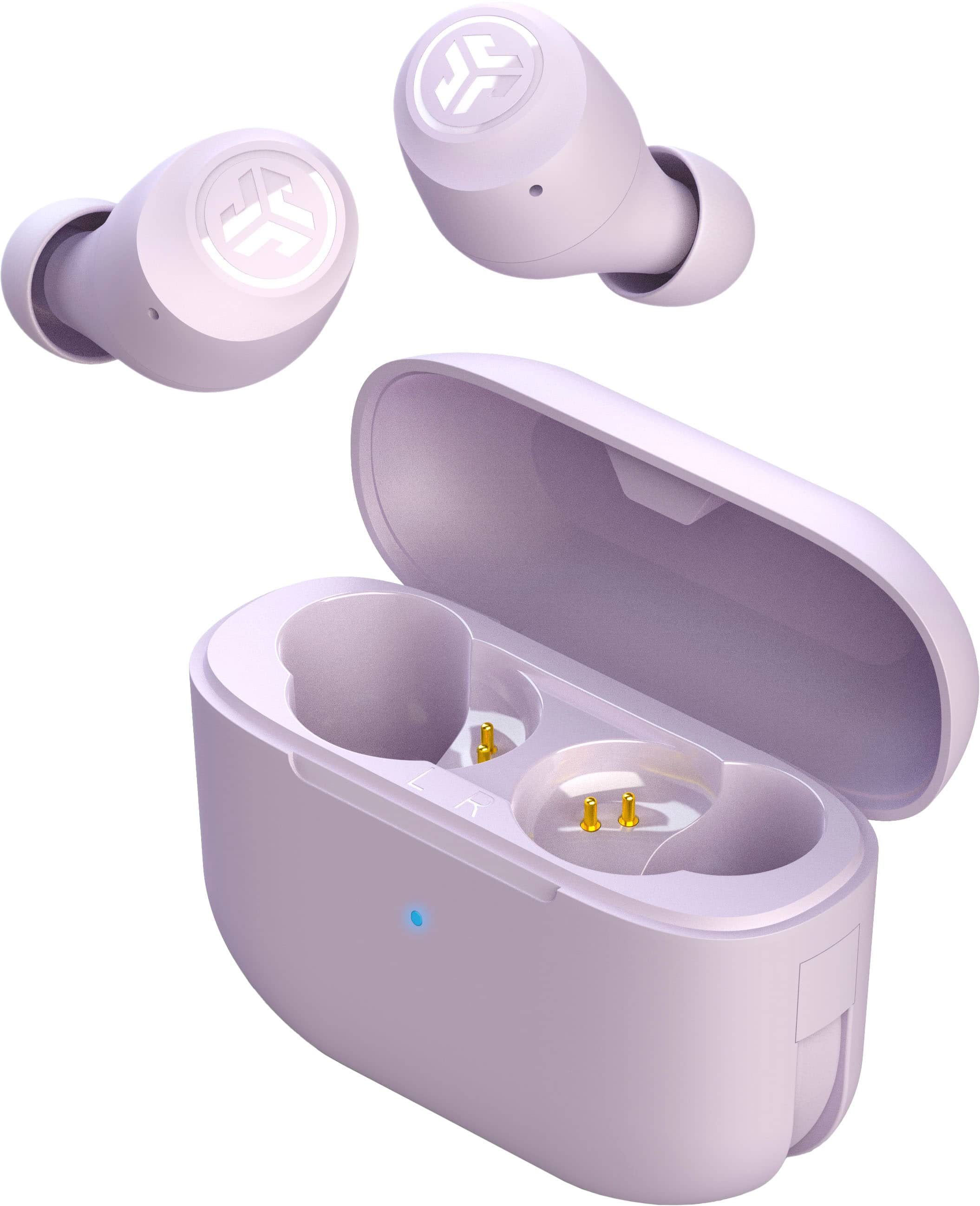 JLab Go Air Pop True Wireless Bluetooth Earbuds + Charging Case, Lilac