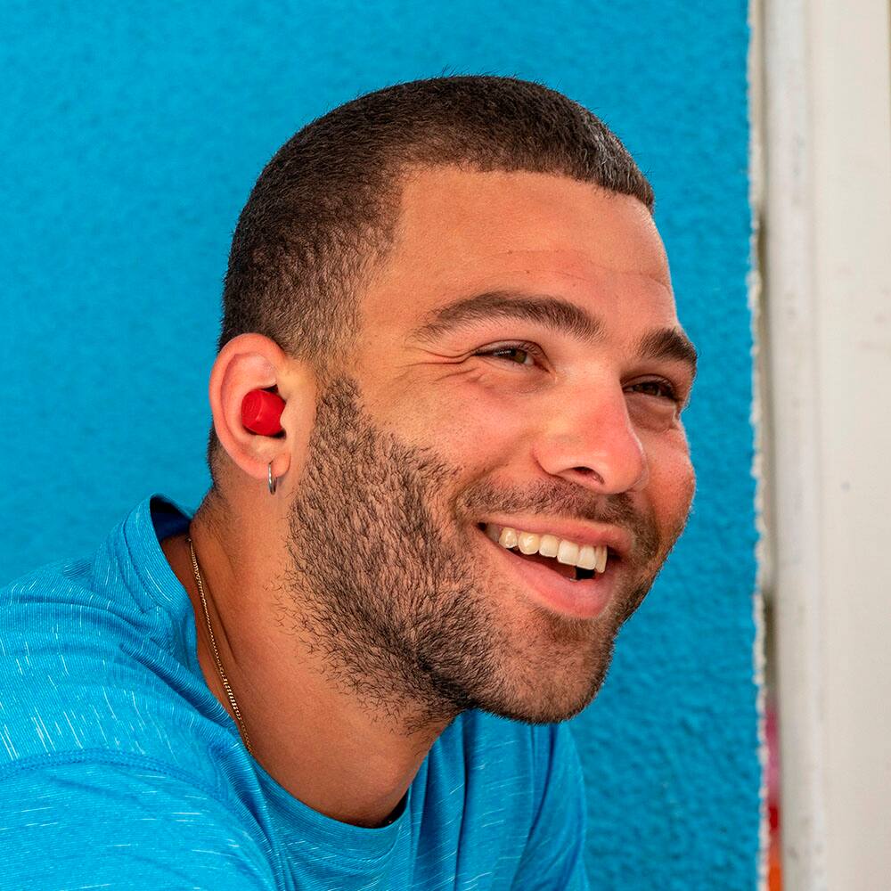 Alt View 15. JLab - GO Air Pop True Wireless Earbuds - Rose.