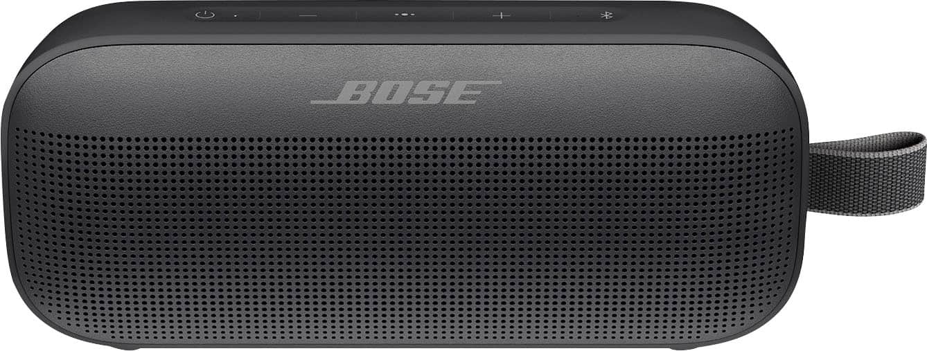 Front. Bose - SoundLink Flex Portable Bluetooth Speaker with Waterproof/Dustproof Design - Black.