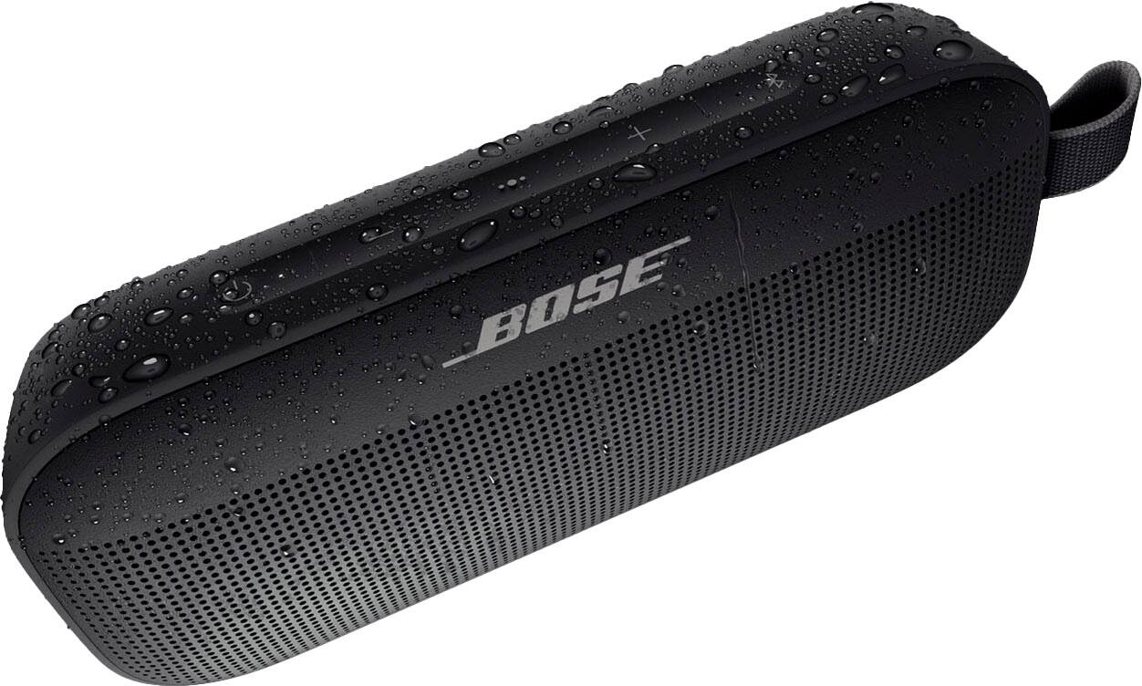 Angle. Bose - SoundLink Flex Portable Bluetooth Speaker with Waterproof/Dustproof Design - Black.