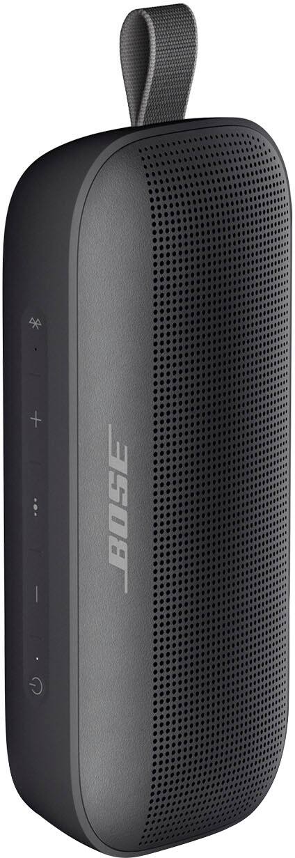 Left. Bose - SoundLink Flex Portable Bluetooth Speaker with Waterproof/Dustproof Design - Black.