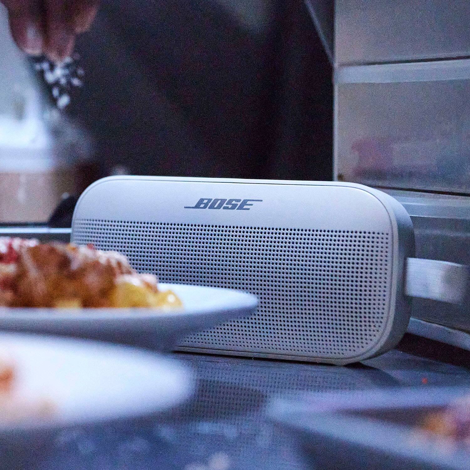 Alt View 14. Bose - SoundLink Flex Portable Bluetooth Speaker with Waterproof/Dustproof Design - White Smoke.