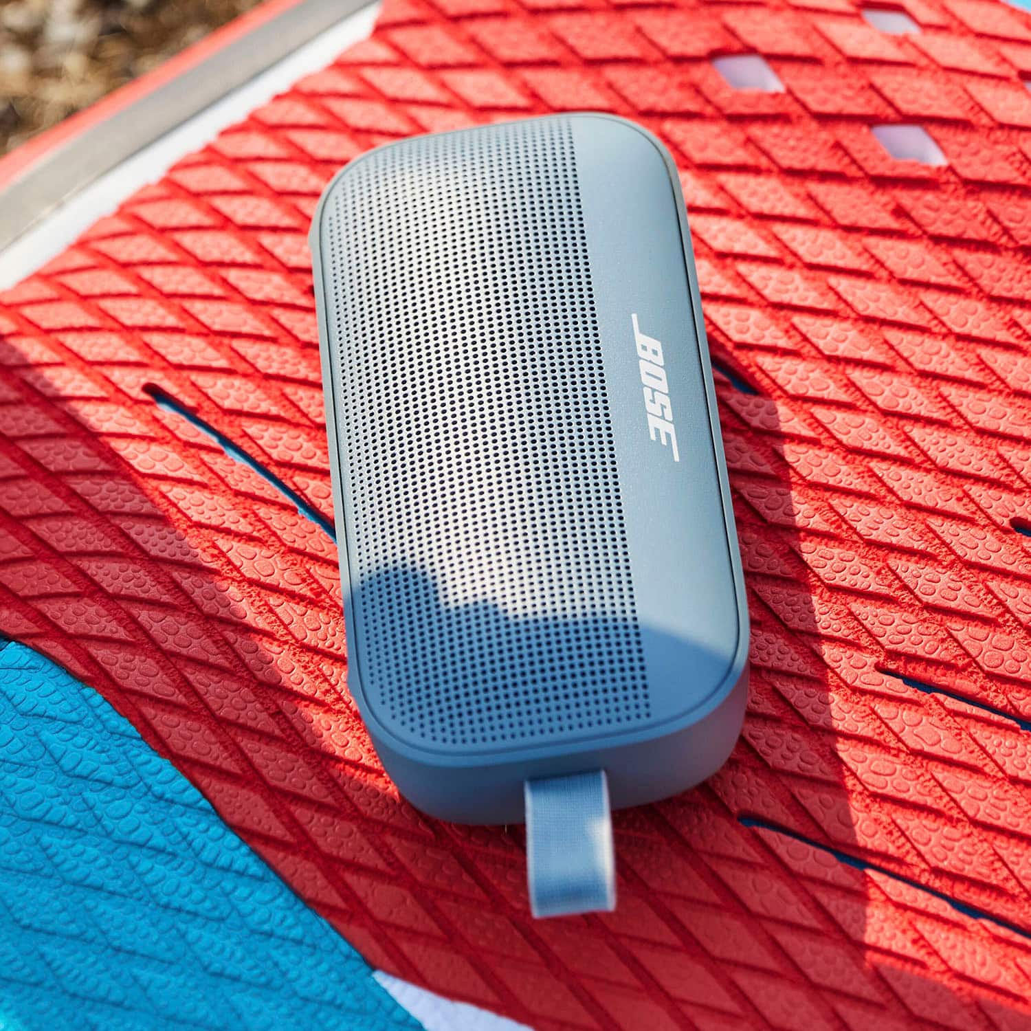 Alt View 14. Bose - SoundLink Flex Portable Bluetooth Speaker with Waterproof/Dustproof Design - Stone Blue.