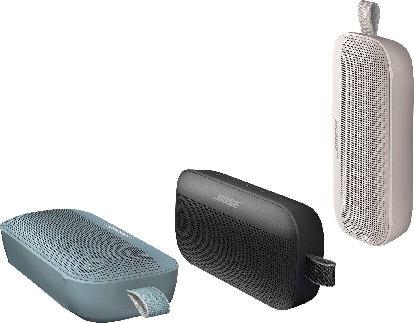 Alt View 16. Bose - SoundLink Flex Portable Bluetooth Speaker with Waterproof/Dustproof Design - Stone Blue.
