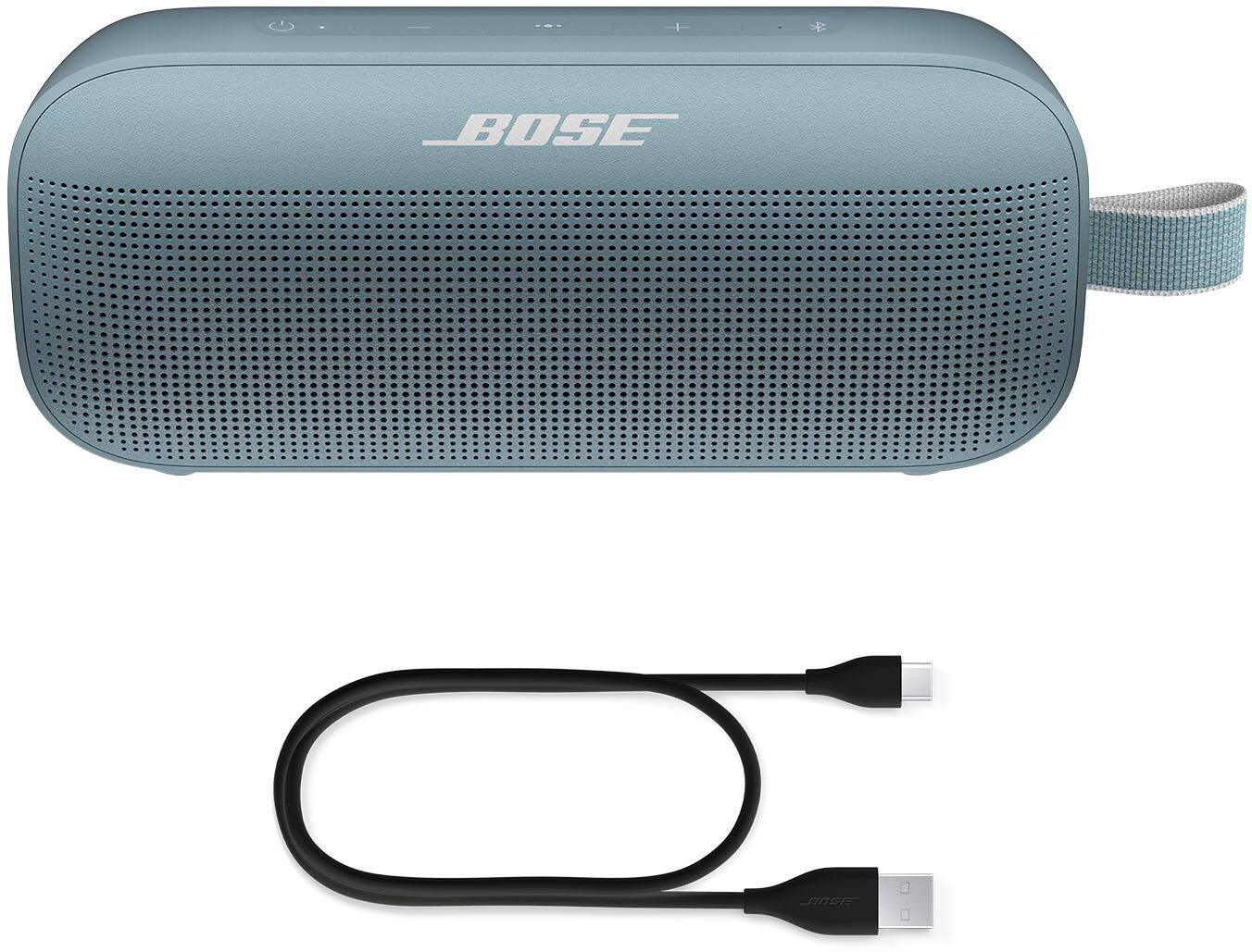 Alt View 17. Bose - SoundLink Flex Portable Bluetooth Speaker with Waterproof/Dustproof Design - Stone Blue.
